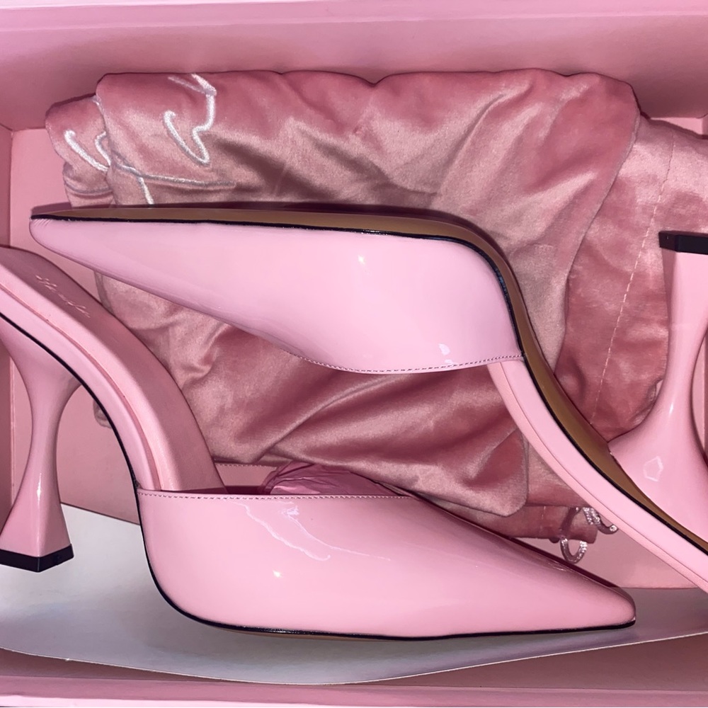 Hanifa Nuri Pump Mule in Pink 38.5